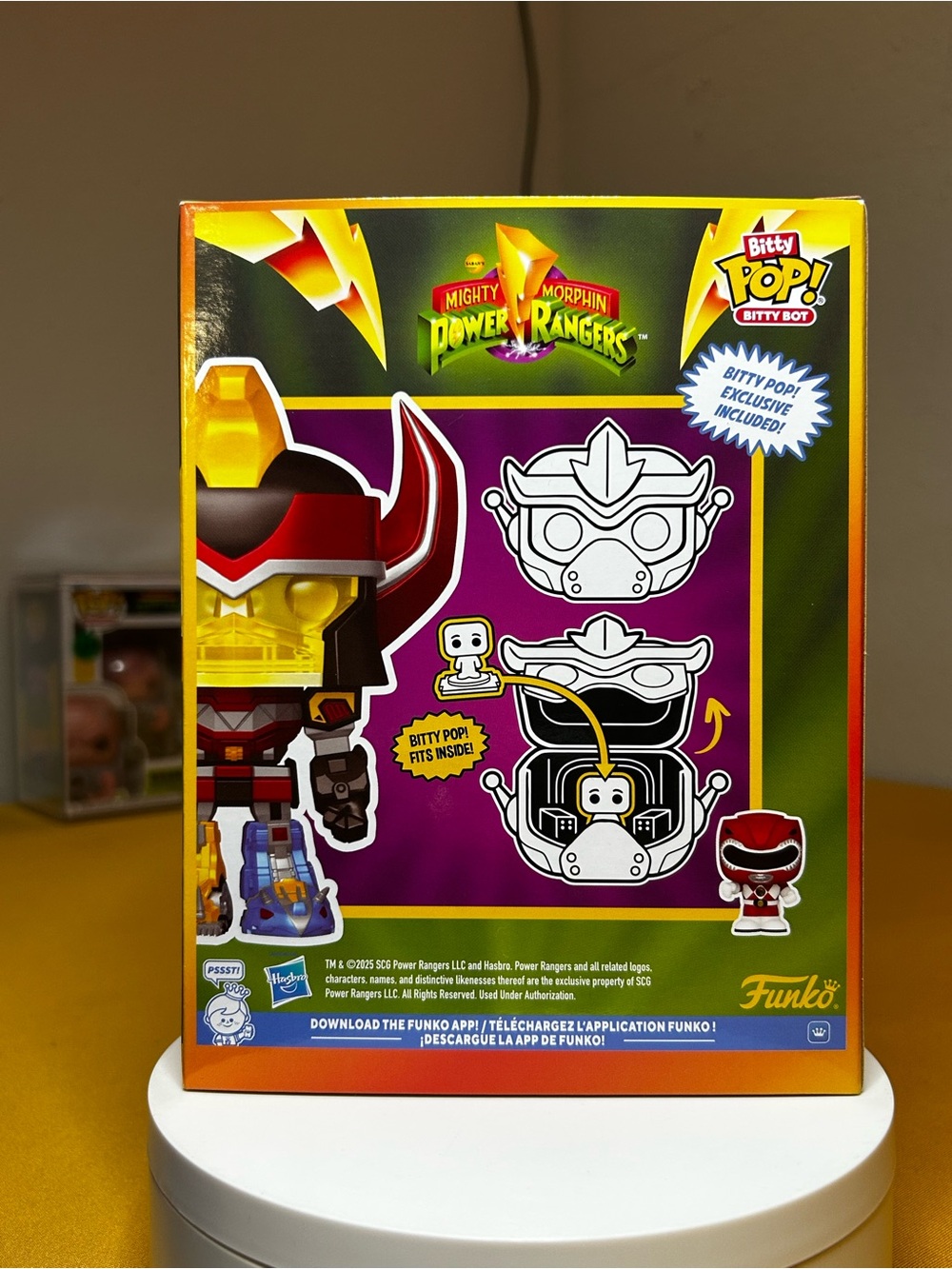 Bitty POP! Megazord with Red Ranger•Bitty Bot 2pcs•Power Rangers - Picture 3 of 6